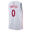 Dres Philadelphia 76ers Tyrese Maxey 0 Nike 2022-23 City Edition Bijela Swingman